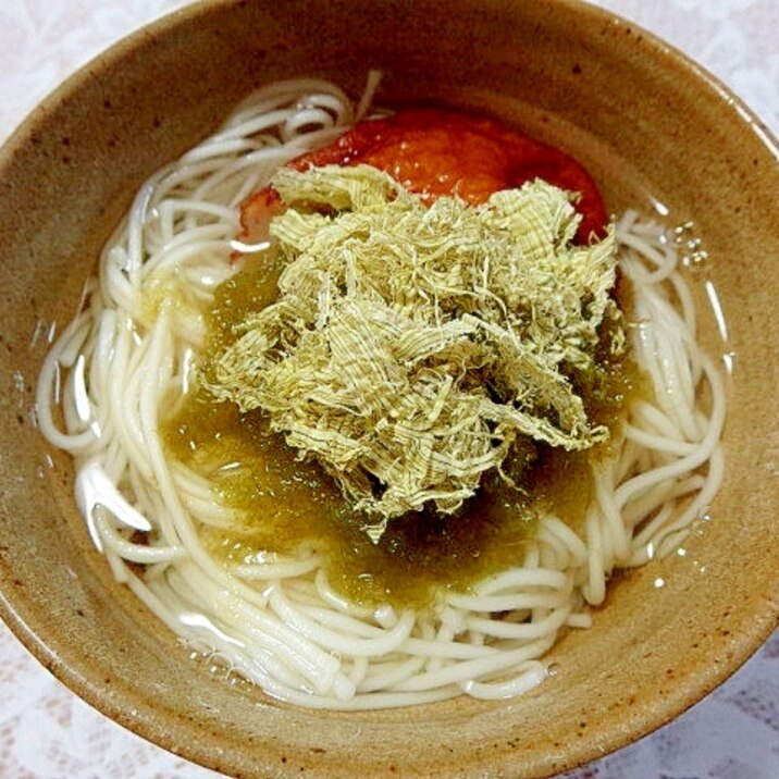 とろろ昆布のにゅー麺